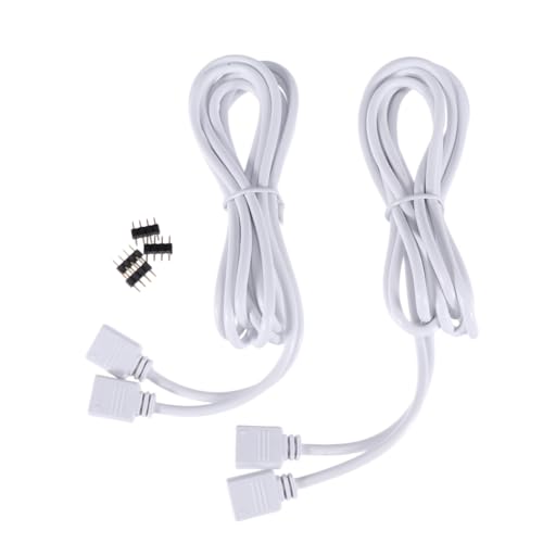 KOMBIUDA 4�� ���C�g �o�[ ���� �R�[�h LED ���C�g �X�g���b�v �t���L�V�u�� �R�l�N�^ Rgb ���� �P�[�u��