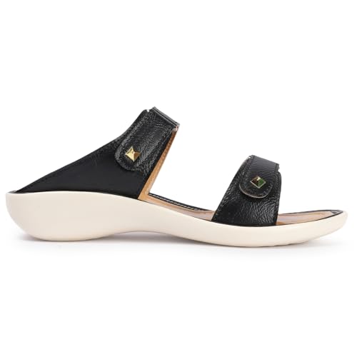 Image of LENSBURY Women Stylish Sandals Heel Flats Slip on Slippers I Stylish and Casual I Comfortable & Lightweight I LBFL52