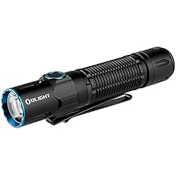 OLIGHT WARRIOR 3S Flashlight, 2,300 Lumens, Tactical Light, LED Flashlight, Strongest, Work Light, Outdoor, PSE Certified, IPX8 Waterproof, Rechargeable, Handy Light, High Brightness, Shock Resistant