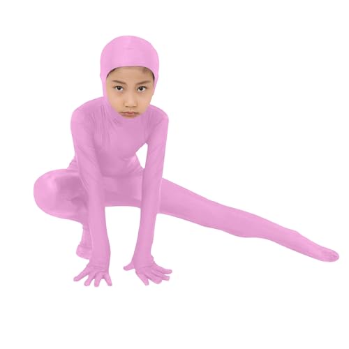 Body naranja para niños tipo Zentai de cuerpo completo miniatura 3