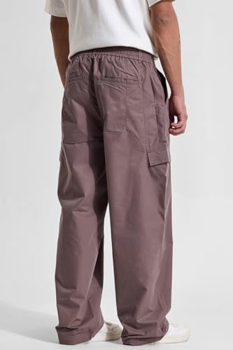 Image of SNITCH Button Closure Cotton Blend Light Weight Machine Wash Full Length Loose Fit Cargo Pants