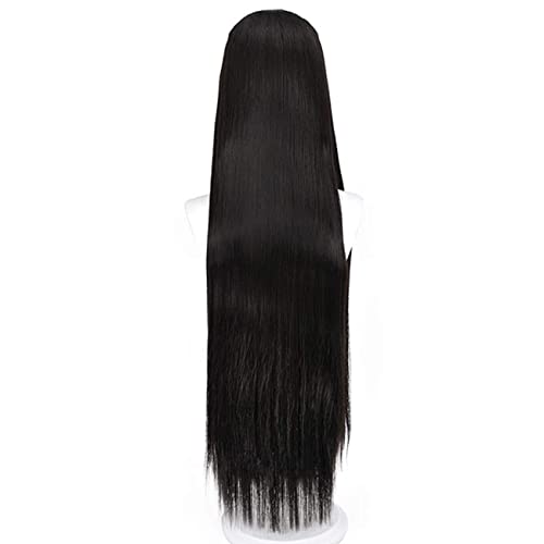 Lwiuentx Anime Cosplay Parrucca Nero Lunga e