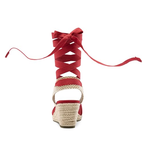 Image of DREAM PAIRS Espadrille Platform Wedge Sandals