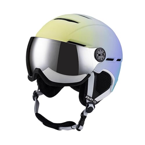Juego de casco y gafas de esquí, accesorios de esquí para patinaje sobre ruedas, equipo de nieve
