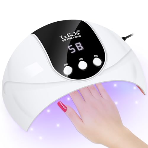 UV Nail Lamp, ARCWEISSO 72W UV Light for Gel Nails with Base and Top Coat Set, Fast Curing UV Lamp for Gel Polish with 21pcs Lamp Beads, 3 Times and Auto Sensor LED Nail Lamp Manicure