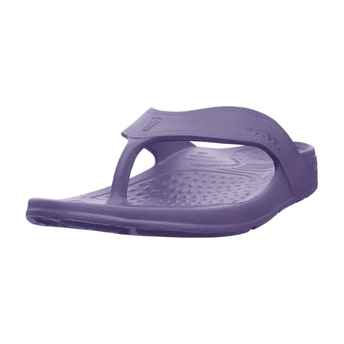 Image of NUUSOL Unisex Cascade Flip Flops; Non-Slip Hiking /Plantar Fasciitis Footwear; Soft Cushion, Lightweight & Comfortable; Arch Support & Textured Footbed, Pain Relief for Joint, Neck & Back Injuries
