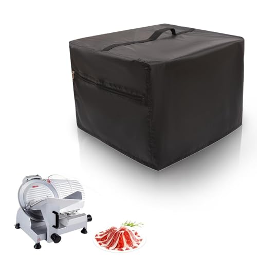 Meat Slicer Dust Cover,420D Heavy-duty Oxford Cloth Protective Covers for Large Commercial Electric Deli Slicer Machine Appliance,Compatible with Beswood,KWS,and All food Commercial Meat Slicer 9-10In