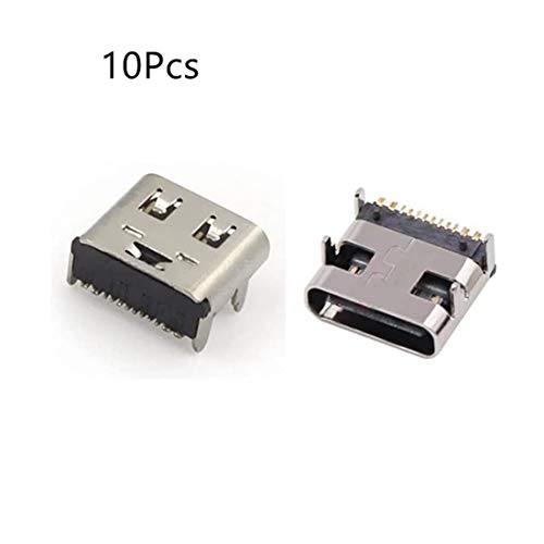 Conector USB Tipo C 3.1 Hembra 16 Pines PCB 10 Unid miniatura 3