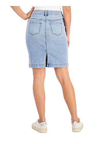 Charter CIub Womens Niagara Wash Denim Skirt2