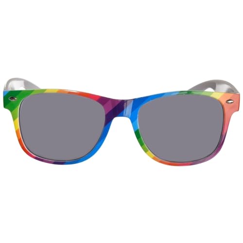 Amscan Charming Rainbow UV400 Protection Glasses (1 Pc.) - Stylish & Fun Accessory, Lightweight Frame - Ideal for Parties, Festivals & Events