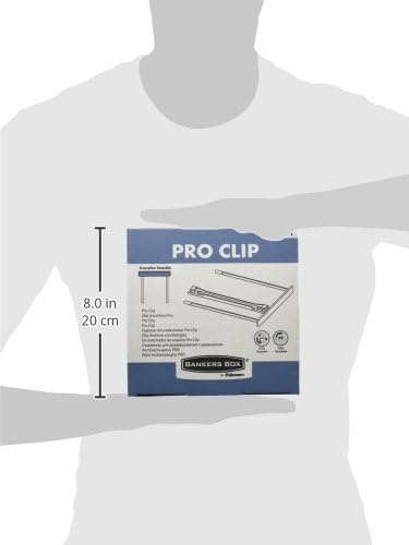 Bankers Box 0089701 ProClip Archive Clip 100 mm with Frame, 100% Recycled, White, 100 Pieces