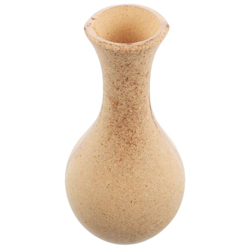 NUOBESTY Jarrón de Mosaico Grande sin Terminar para Bricolaje Florero Seco Blanco Liso Florero Vacío Artesanal para Decoración del Hogar y Manualidades Base de Cerámica sin Esmaltar