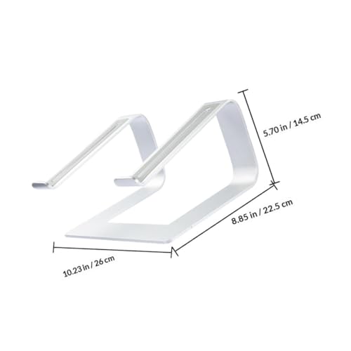Soporte de portátil de aleación de aluminio Cabilock plateado miniatura 2