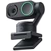 Insta360 Link 2 - PTZ 4K Webcam for PC/Mac, 1/2" Sensor, AI Tracking, HDR, AI Noise-Canceling Mic, Gesture Control for Streaming, Video Calls, Gaming, Works with Zoom, Teams, Twitch & More