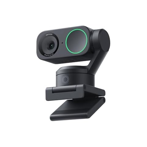 Insta360 Link 2 - PTZ 4K Webcam for PC/Mac, 1/2" Sensor, AI Tracking, HDR, AI Noise-Canceling Mic, Gesture Control for Streaming, Video Calls, Gaming, Works with Zoom, Teams, Twitch & More Cover
