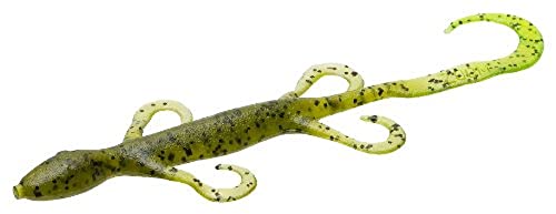 Zoom Bait 6-Inch Lizard Bait-Pack of 9 (Watermelon Chartruese)