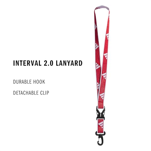 Image of adidas Unisex Adult Lanyard for Keys, ID Badge Holder, Keychain with Breakaway Buckle