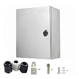 GTYORUS Stainless Steel Electrical Box Enclosure - IP65 Waterproof Metal Junction Box- Wall-Mounted