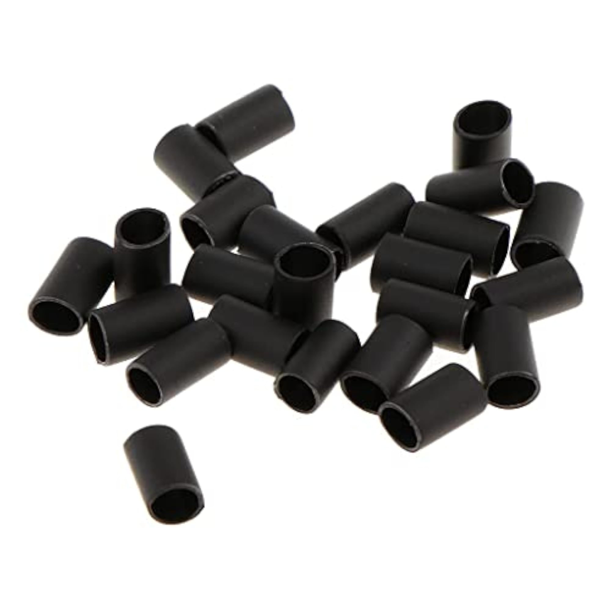200PCS Glue Lined Heat Shrink Tubes for Hair Extensions, Black