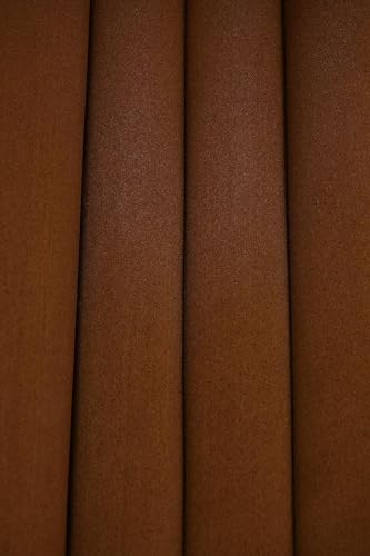 Image of 100% True Blackout Curtains 7 Feet, Set of 1 Panels | 300 GSM Heavy Room Darkening Polyester Cloth for Bedroom & Living Room | Thermal Insulated Heat & Noise Reducing (84x47 Inch, Brown) | 100% Room Darkening Thermal Insulated Heat & Noise Reducing Curtains 7 feet long
