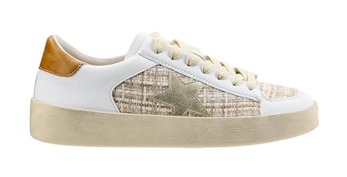 Corkys Footwear Hey Girl Womens Another Round Fashion Sneakers - Featuring a Star Patch and Studs On The Side, Lace-up Detail, and A Cushioned Footbed for All-Day Wear2