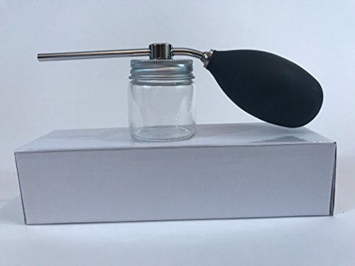Aplicador de fibras para cabello en frasco de vidrio con spray miniatura 1