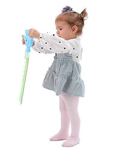 Image of Epeius Baby Girls Tights 3 Pairs Pack Seamless Non Slip /Skid Grip Cotton Leggings