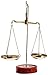 Brass Decorative Weighing Scale Balance Tarazu: Weights Measure Showpiece 'Law/Justice
