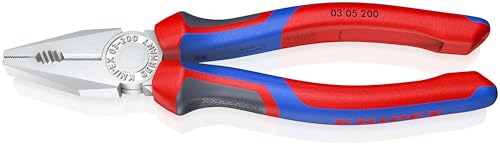 KNIPEX Pinza universale cromata con manici comfort 200 mm, 03 05 200