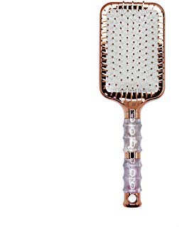 Caremax Rose Gold Paddle Hair Brush Long Handle Brush for Scalp Massage with Nylon Bristles for Straightening & Smoothing.
