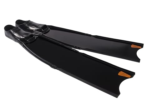 Leaderfins Black Camo Freediving and Spearfishing Fins (EU 43-44 / US 9-10, Hard Stiffness)