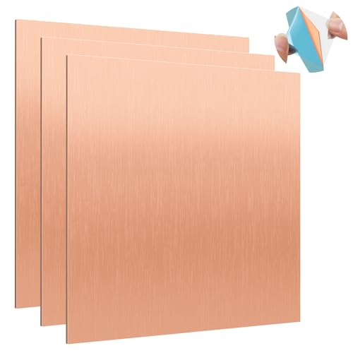 EcoBrisa 3Pcs Pure Copper Sheets 4