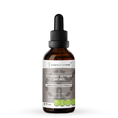 Secrets Of The Tribe - Chronic Fatigue Secret, Herbal Supplement Blend Drops Alcohol-Free Liquid Extract, Energy/Endurance Formula (2 Fl Oz) #TOP23