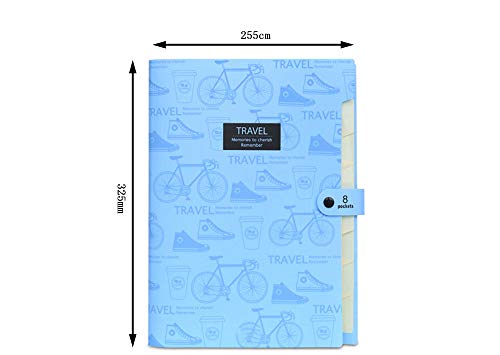 Dossier pack de papier de test LIBINFAN multi-couches portable pour organisation de documents - 4