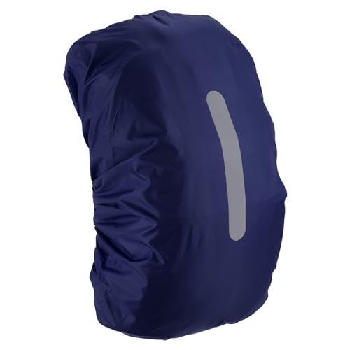 M METERXITY Backpack Rain Cover - Waterproof Lightweight Cover with Vertical Reflective Strap, Apply to Cycling/Mountain Climbing (75-85L, XXL, Dark Blue)