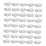 Anneome 50 Piezas Unidades Pañuelos Faciales Gruesos de Pulpa de Madera Servilletas Blancas Desechables para Bodas Hoteles Restaurantes y Fiestas Absorbentes y Suaves para Limpieza Eficaz