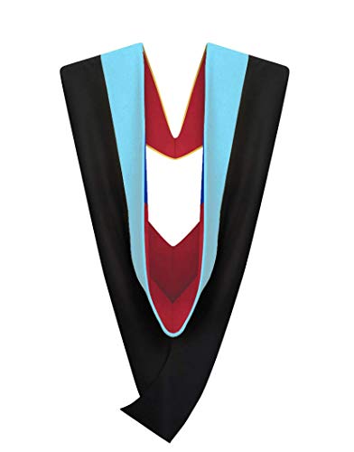 Cappe Diem Master of Education Graduation Hood – Light Blue | M.Ed. Academic Regalia for Master’s Cap and Gown Ceremony
