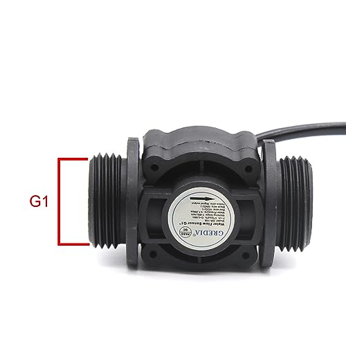 GREDIA 2.5 cm 水流センサー 食品グレード スイッチ ホール効果 流量計 流量計 カウンター 1-60L/min