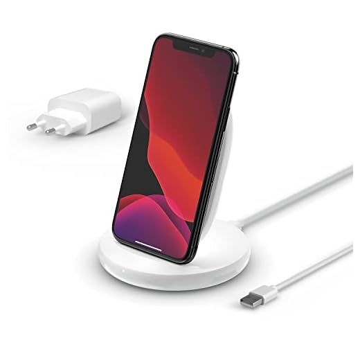 Belkin BoostCharge Support de charge sans fil Qi 15 W Blanc