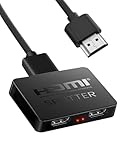 NEWCARE HDMI Splitter 1 in 2 out, HDMI splitter for Dual Monitors support same screen, hdmi 2 way sPlitter, 2 Port HDm-i splitter for Full HD HDTV Blu-ray DVD, Fire Stick