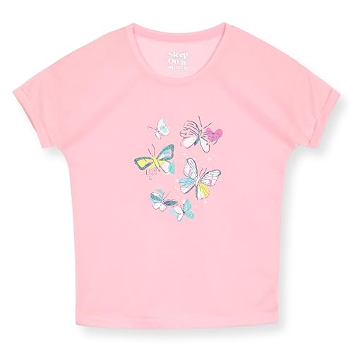 Sleep On It Girls Pajamas Short Sets 4 Piece Tank Top and Short Sleeve Summer Sleepwear for Kids (2 Full Sets)2