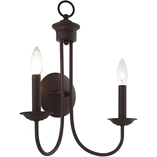 Image of Livex Lighting 42682-07 2-Light Wall Sconce, Bronze