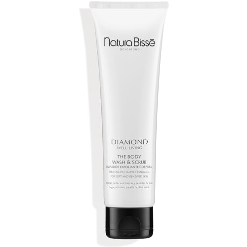 Natura Bissé Diamond Well-Living The Body Wash & Scrub | Limpiador Exfoliante Corporal Hidratante con Azúcar, Perlas Volcánicas y Semillas de Oliva | 150 ml