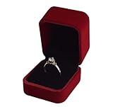 Taille:Cette boîte à bagues en velours double mesure environ 5,5 x 5 x 4 cm, et convient à différentes tailles de bagues.