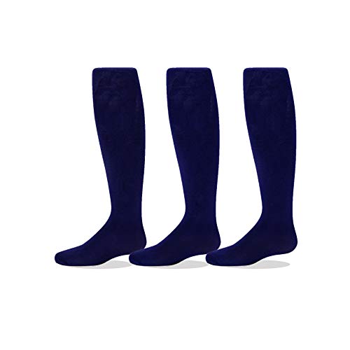 Trimfit Girls Microfiber Tights, Stretchy Footed Kids Dance Leggings, 3 Pack