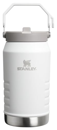 Stanley IceFlow 2.0 Flip Straw Jug with Handle 64 oz | Twist On Lid and Flip Up Straw | Leakproof for Travel and Sports | Insulated Stainless Steel | BPA-Free | Frost