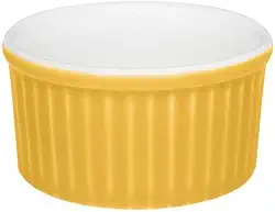 RAMEQUIM PORCELANA AMARELO 8X4CM 100ML OXFORD