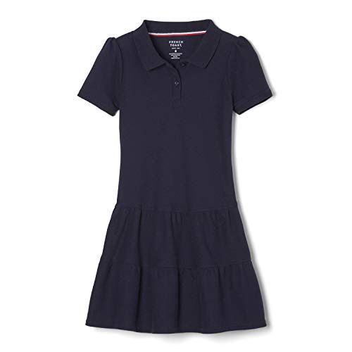 French Toast Girls' One Size Ruffle Pique Polo Dress3