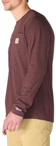 Image of Carhartt Men's Force Relaxed Fit Midweight Long-Sleeve Pocket T-Shirt