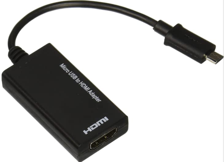 OUVITA Puerto de pantalla Micro USB a HDMI Adaptador 12cm Cable Convertidor ligero DisplayPort Conector Smart Phone Connect TV Proyector